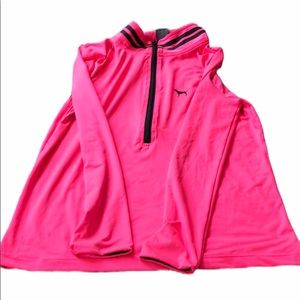 💜PINK HALF ZIP ATHLETIC JACKET